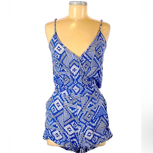 Olivaceous Blue Aztec Romper, M - Picture 2 of 4